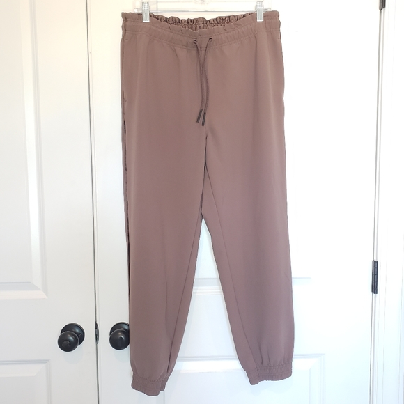Athleta Metropolis Jogger Drawstring Pants Mineral Brown 10 - Picture 2 of 12